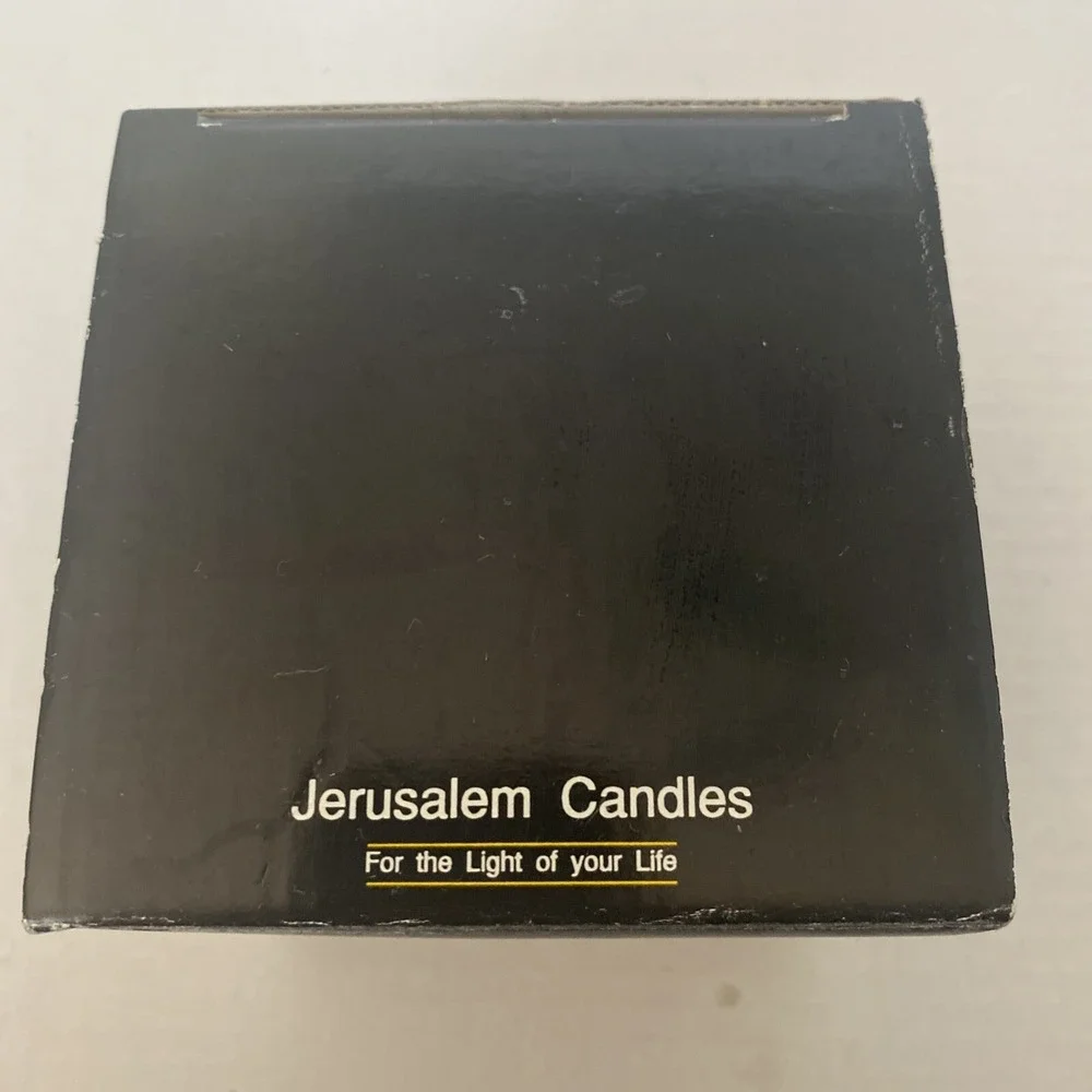 The Original Jerusalem Candle Glowing Hand Crafted Light of‎ Life With Box